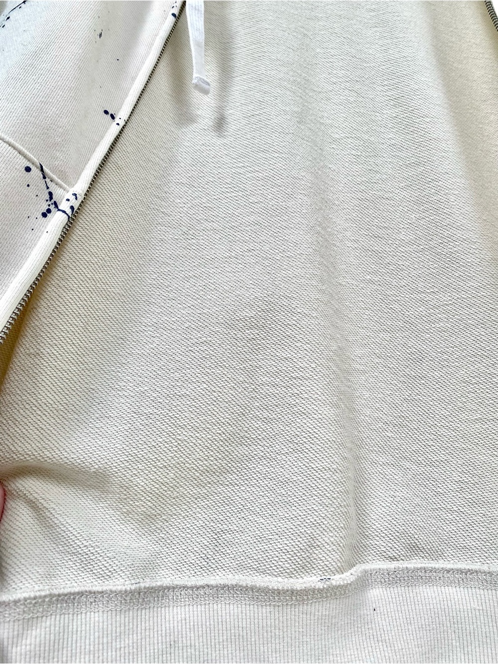 ROOTS Artisan paint splatter full zip kanga hoody cottagecore cabin vacay vibe - Picture 14 of 16